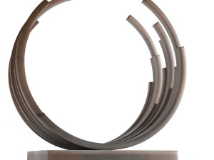 modern decorative abstract bronze art sculpture 05 Modelo 3D
