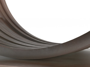 modern decorative abstract bronze art sculpture 05 Modelo 3D