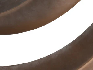 modern decorative abstract bronze art sculpture 01 3D Model