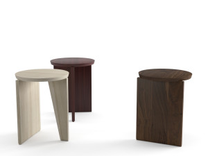 eggcollective wu side table stool 3D Модель