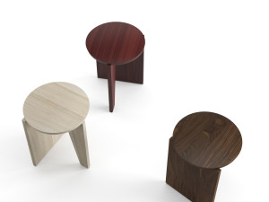 eggcollective wu side table stool 3D Модель