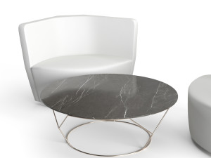 keilhauer cahoots lounge and coffee table 3D मॉडल