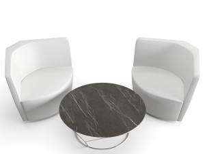 keilhauer cahoots lounge and coffee table 3D मॉडल