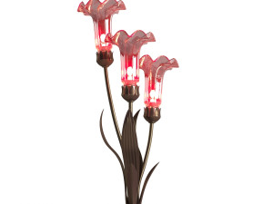 21 mercury glass 3 lily uplight accent lamp 3D 모델