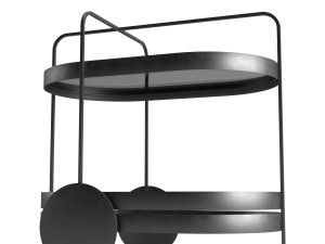 the grace serving trolley bar cart 3D-Modell
