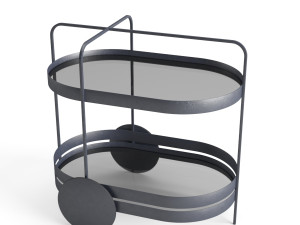 the grace serving trolley bar cart 3D-Modell