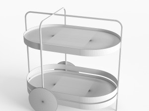 the grace serving trolley bar cart 3D-Modell