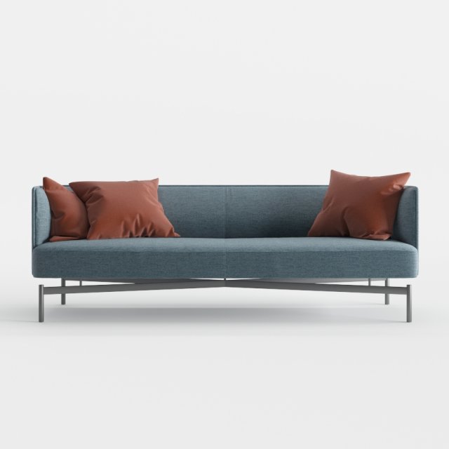bernhardt sofa finale Model 3D .c4d .max .obj .3ds .fbx .stl .blend