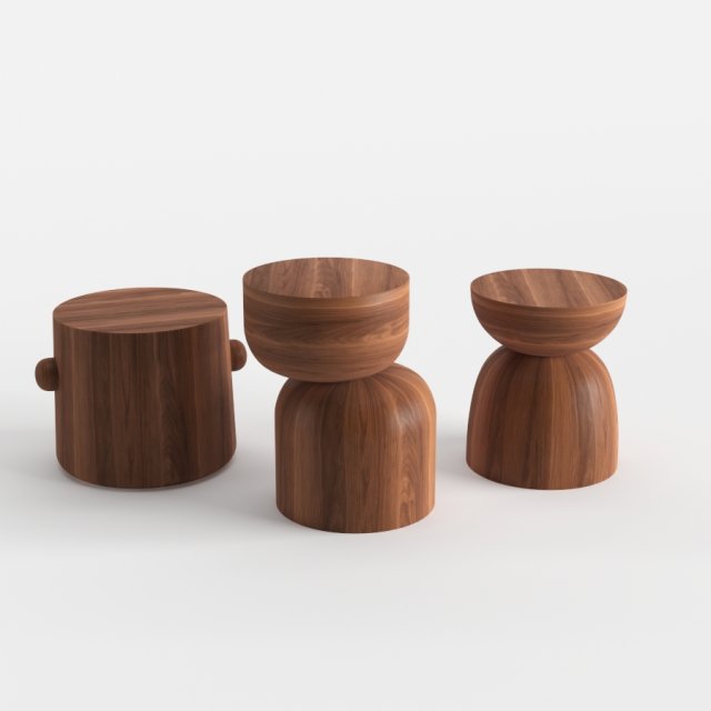 design within reach hew side tables 3D मॉडल .c4d .max .obj .3ds .fbx .stl .blend 