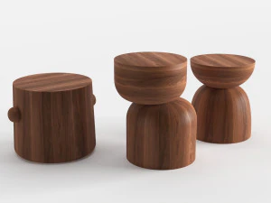 design within reach hew side tables 3D Model