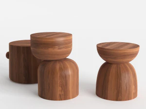 design within reach hew side tables 3D Model