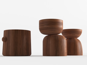 design within reach hew side tables 3D मॉडल