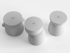 design within reach hew side tables 3D Model