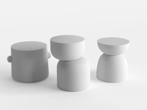 design within reach hew side tables 3D Model