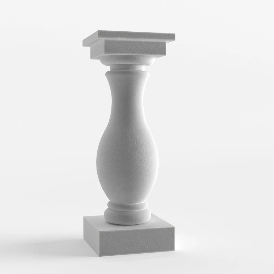 architectural element balustrade 3D Model .c4d .max .obj .3ds .fbx .stl .blend 