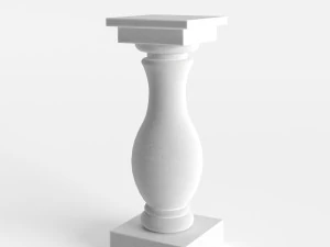 architectural element balustrade 3D Model