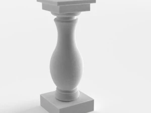 architectural element balustrade 3D Model