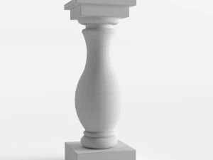 architectural element balustrade 3D Model