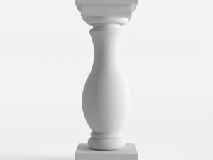 architectural element balustrade 3D Model