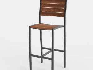 banqueta larga Modelo 3D