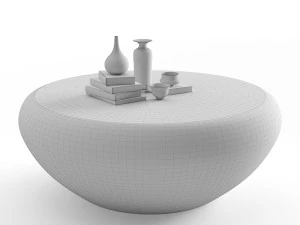 goa cocktail table antique brass 3D Model