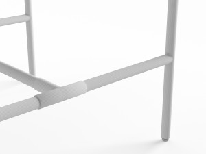 west elm finian concrete iron end table 3D-Modell
