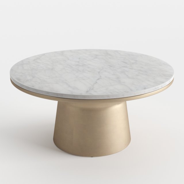 west elm pedestal coffee table 3Dモデル .c4d .max .obj .3ds .fbx .stl .blend 
