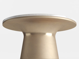 west elm pedestal coffee table 3Dモデル