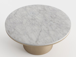 west elm pedestal coffee table 3Dモデル