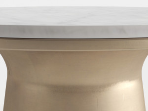 west elm pedestal coffee table 3Dモデル