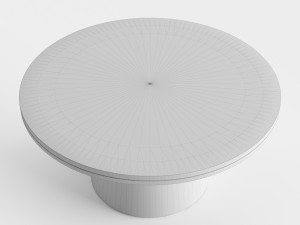 west elm pedestal coffee table 3Dモデル