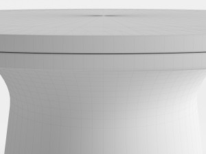 west elm pedestal coffee table 3Dモデル