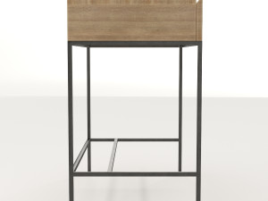 west elm industrial storage mini desk 3Dモデル