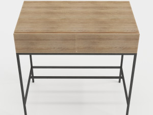 west elm industrial storage mini desk 3Dモデル