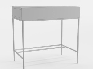 west elm industrial storage mini desk 3Dモデル
