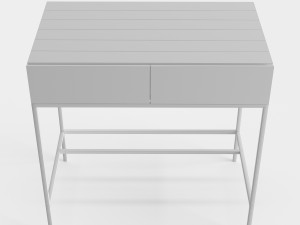 west elm industrial storage mini desk 3Dモデル