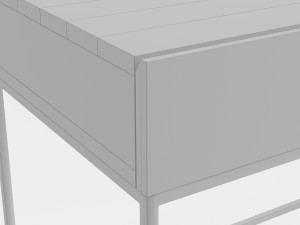 west elm industrial storage mini desk 3Dモデル