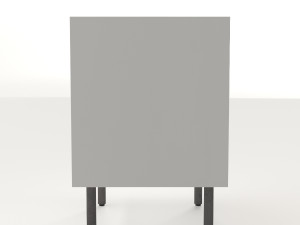 west elm quinn wood nightstand 3D 모델