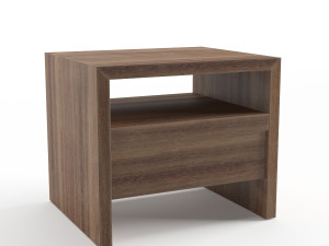 crate and barrel atlas nightstand 3D 모델