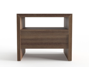 crate and barrel atlas nightstand 3D Model