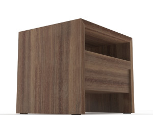 crate and barrel atlas nightstand 3D Model