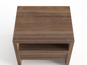 crate and barrel atlas nightstand 3D Model