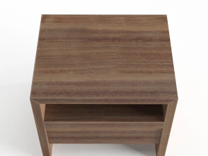 crate and barrel atlas nightstand 3D Model