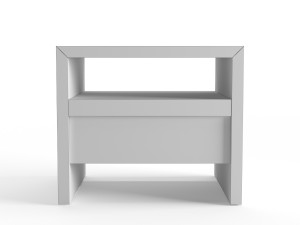 crate and barrel atlas nightstand 3D Model