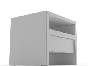 crate and barrel atlas nightstand 3D Model