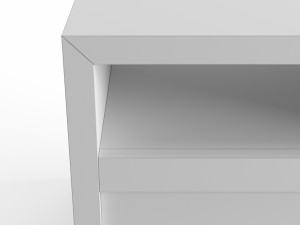 crate and barrel atlas nightstand 3D Model