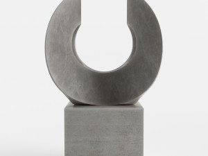 modern decorative abstract stone art sculpture 07 3D 모델