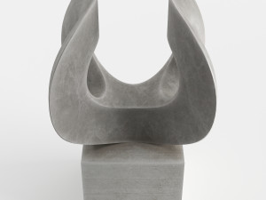 modern decorative abstract stone art sculpture 07 3D 모델