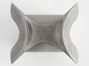 modern decorative abstract stone art sculpture 07 3D 모델