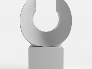 modern decorative abstract stone art sculpture 07 3D 모델